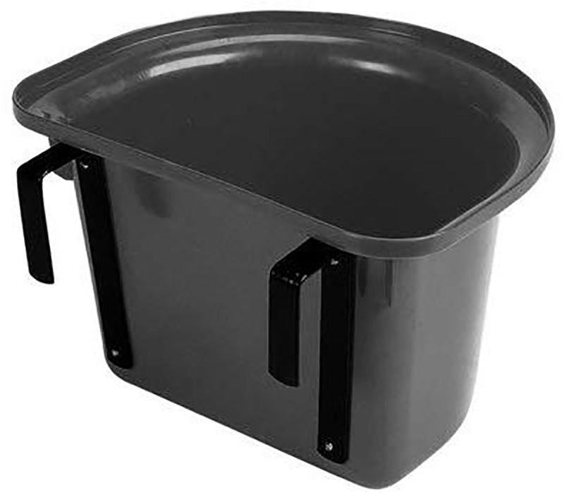 Stubbs Lightweight Portable Hook Over Door Manger - 15lt - Black