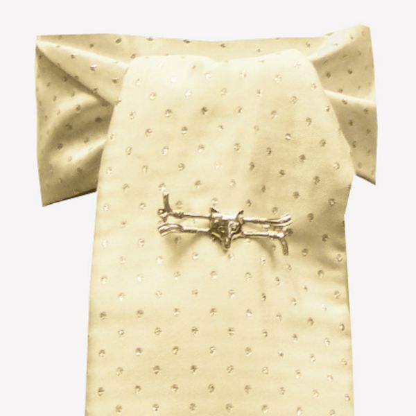 Riding Stock - Pin Spot - Cream/Metallic Gold