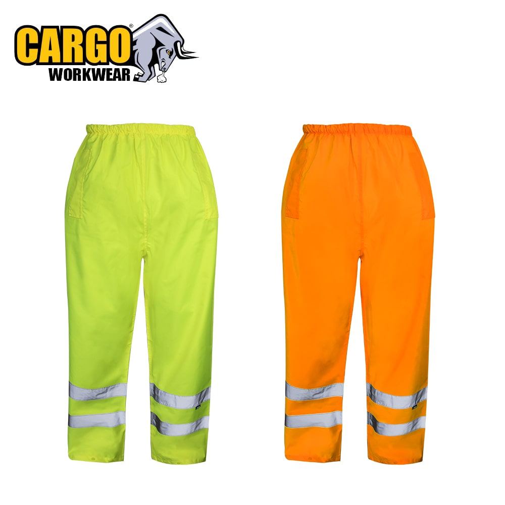 Cargo Hi-Vis Waterproof Over Trousers - Yellow