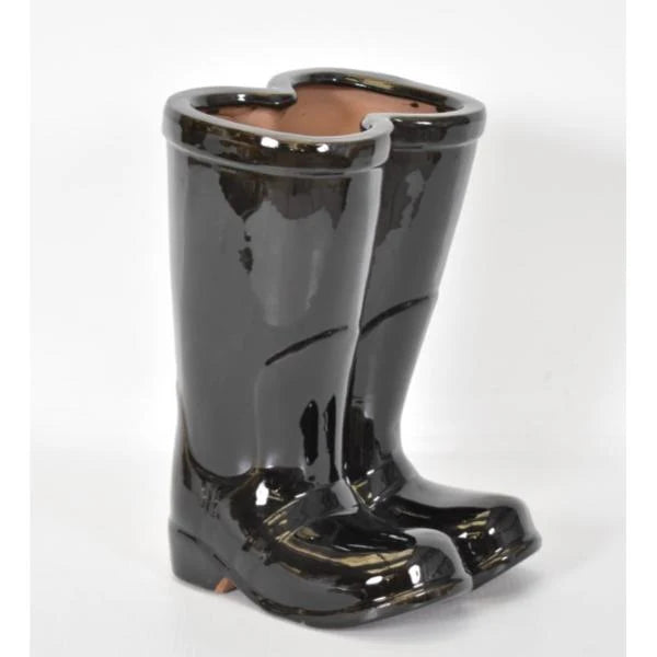 Lemonfield Welly Boot Planter Black