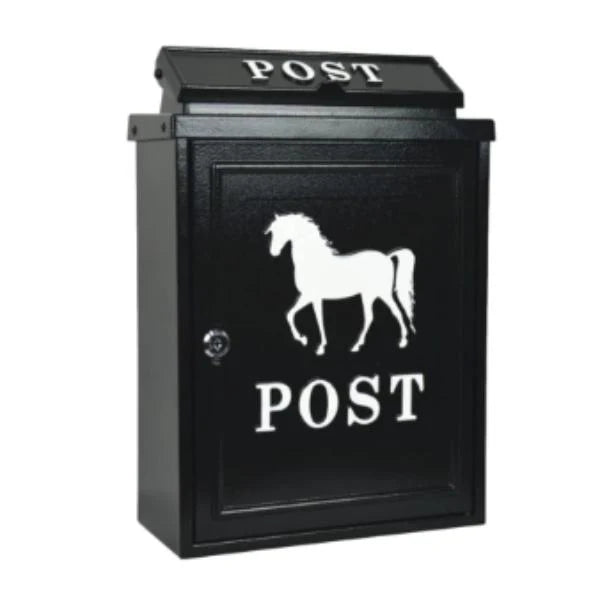 Tessi Cast Aluminium Horse Post Box