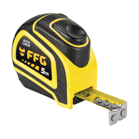 FF Group Auto Lock Measuring Tape with Metric and Imperial Sytem