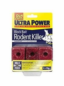 ULTRA POWER BLOCK BAIT RODENT KILLER 6PK