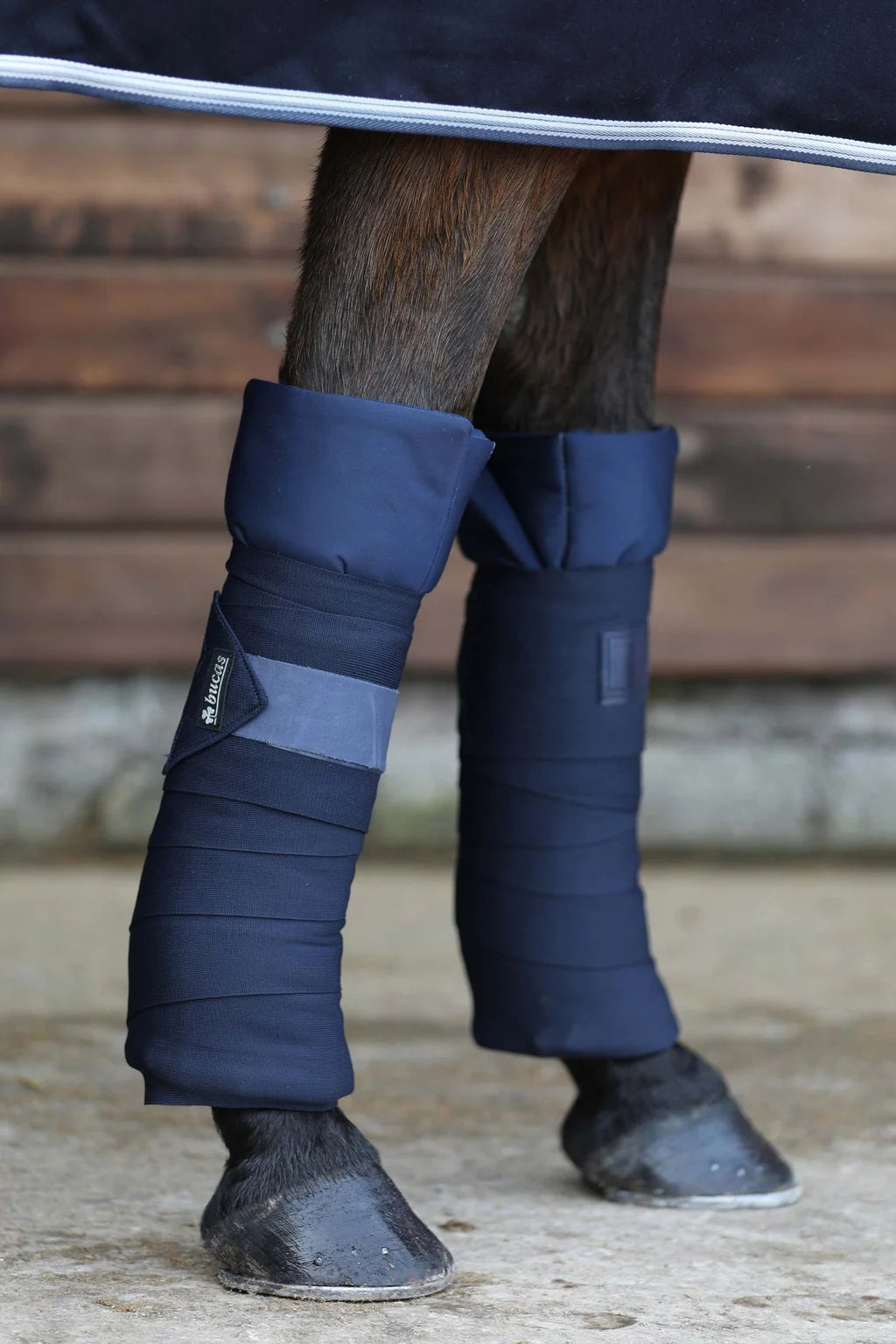 Bucas Stable Bandages Navy 3m Pack of 4