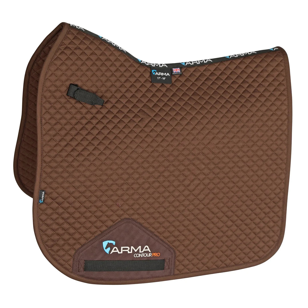 Shires ARMA Dressage Saddle Pad Brown