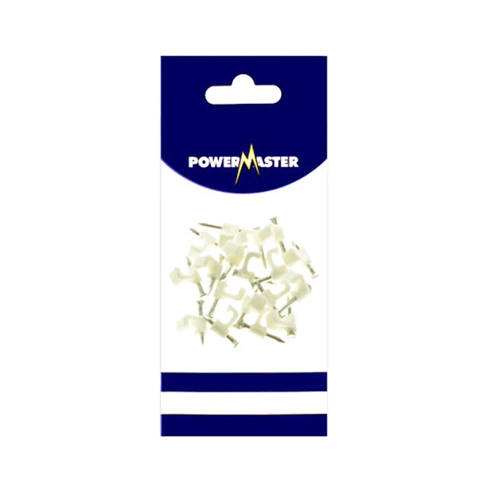 Powermaster Bell Wire Cable Clips 20 Pack