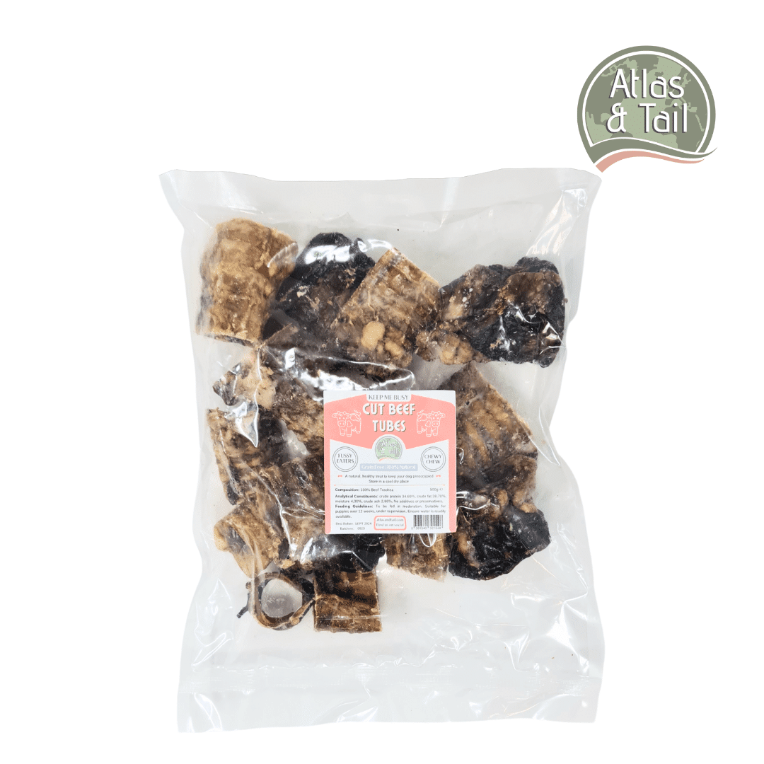 Atlas & Tail Cut Beef Trachea Tubes 500g
