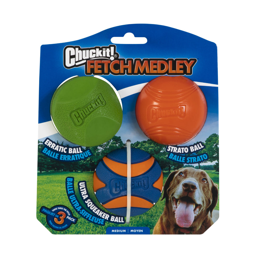 Chuckit! Fetch Medley Medium 3 Pack