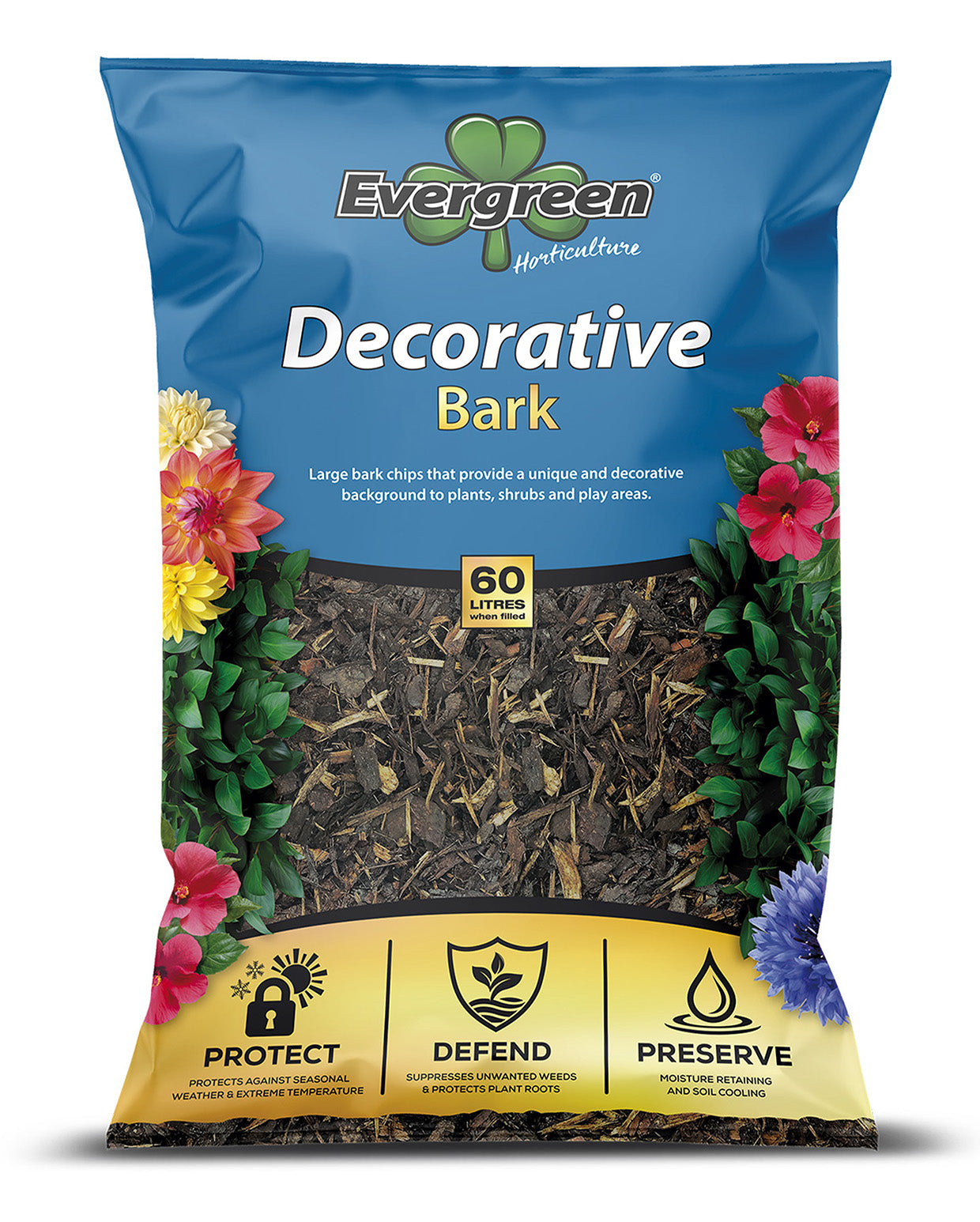 Evergreen Decorative Bark Chips 75L