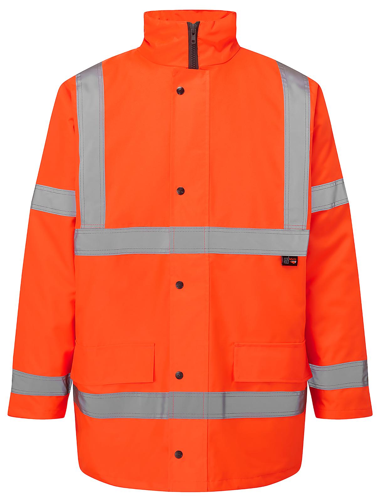 Hi Viz Orange Parka Breathable Jacket