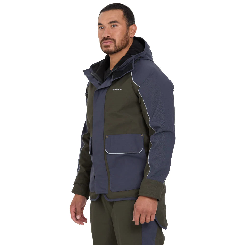 Kaiwaka Stormforce Waterproof Winter Jacket - Navy & Green