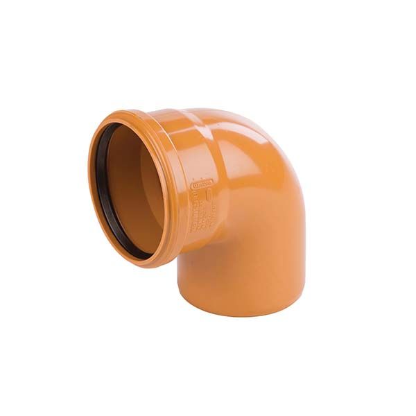 Wavin 110mm 90° Single Socket Sewer Bend