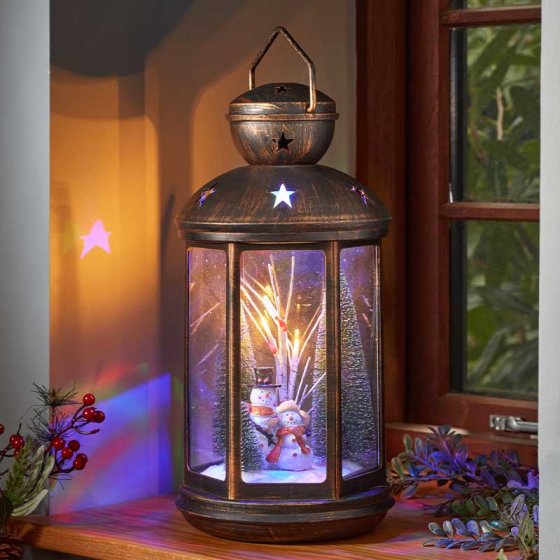 SnowFall Lantern - Rotating 43cm