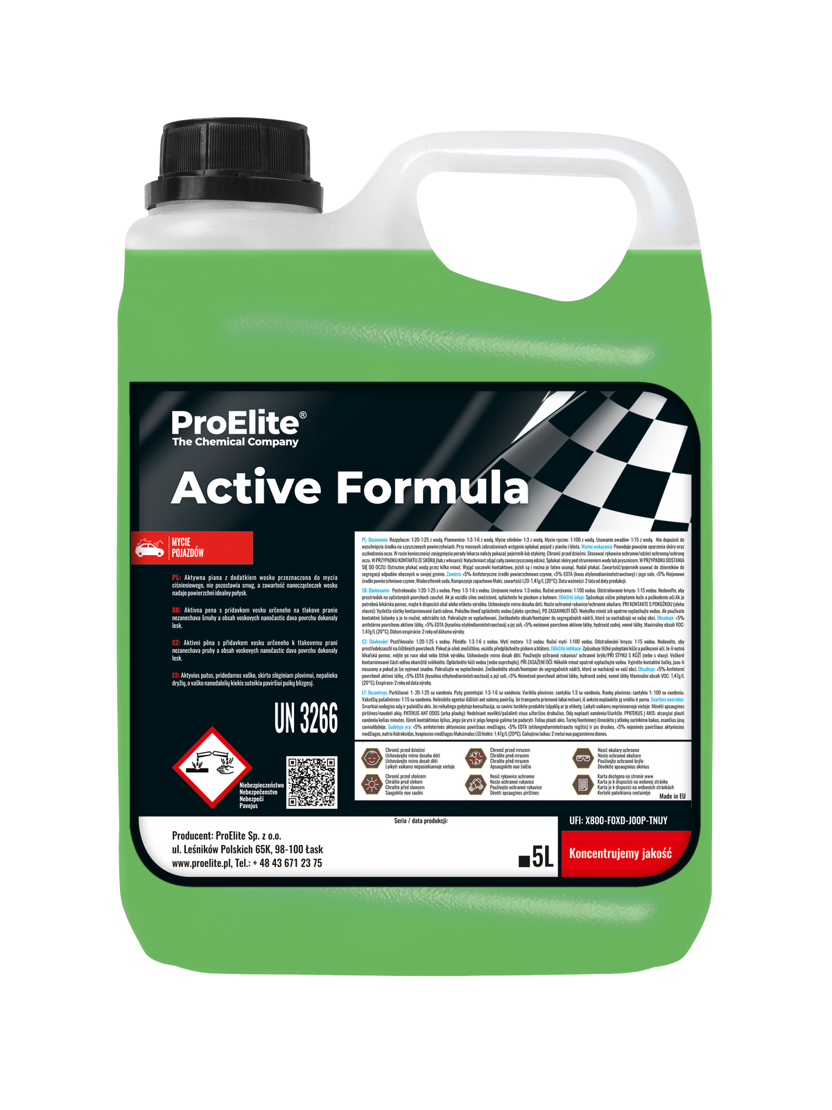 Pro Elite Active Formula Heavy Duty Contactless Foam 20L
