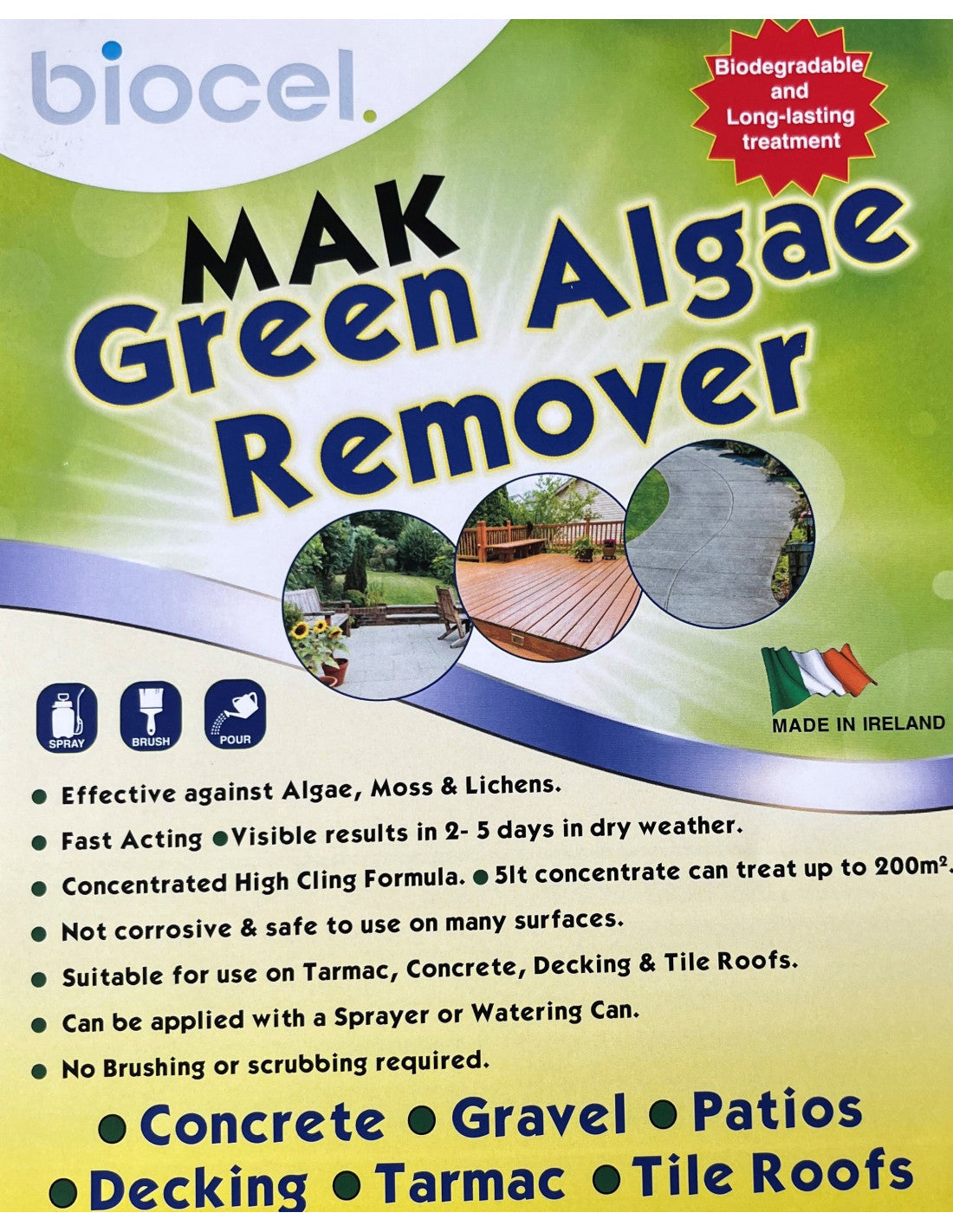 BIOCEL MAK GREEN ALGEA REMOVER 5 LITRE
