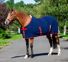 Equisential Fleece Cooler Rug Navy Red