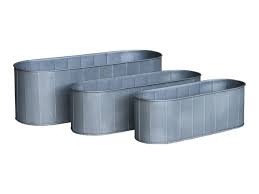 Lemonfield Zinc Trough Planter