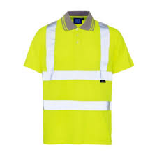 Hi Viz Yellow Polo T-Shirt