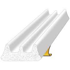 Exitex E Profile Draught Strip 5M (Brown & White)