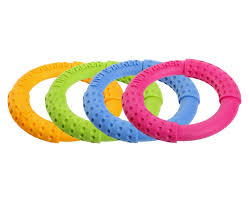 Kiwi Lets Play Mini Ring Dog Toy