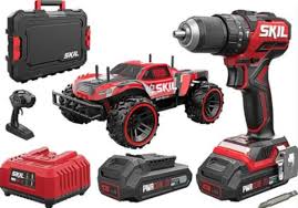 Skil Brushless Cordless Hammer Drill - Powerful 20V Max Tool with Digital Motor & Long-Lasting Battery - 5 Year Warranty + RC Car