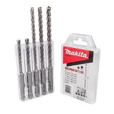 Makita D-03888 SDS+ Plus Drill Performance Set 5 Pieces