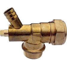 Brass Combined MI Elbow & Drain Off 3/4"
