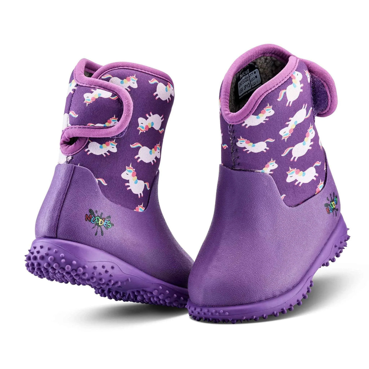 Grubs Kids Muddies Puddle 5.0 Wellington Boots Unicorn/Violet