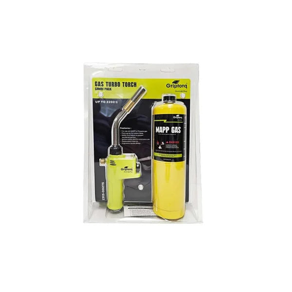 Griptorq MAPP Gas Torch Turbo – Combi Pack