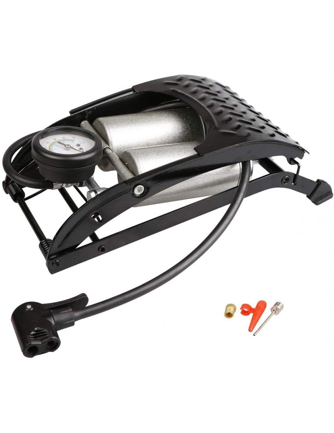 HEAVY DUTY DOUBLE BARREL FOOTPUMP