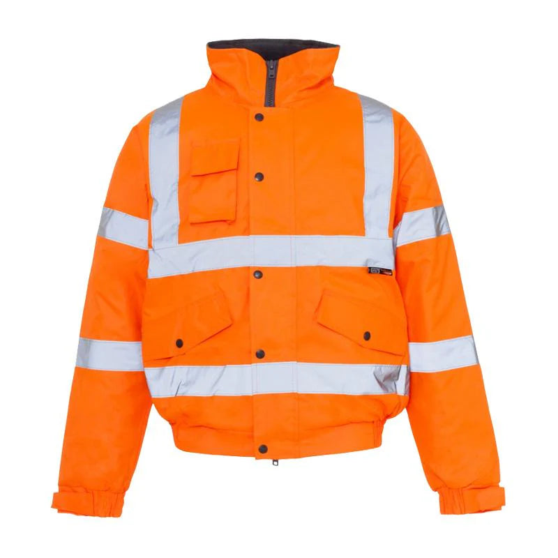 Hi Vis Bomber Jacket Orange