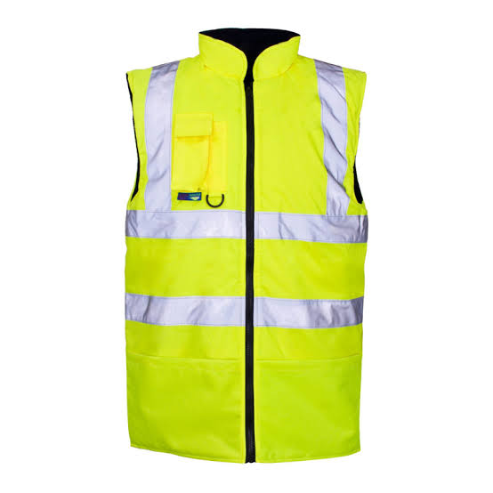 Hi Viz Yellow Fleeced Lined Bodywarmer