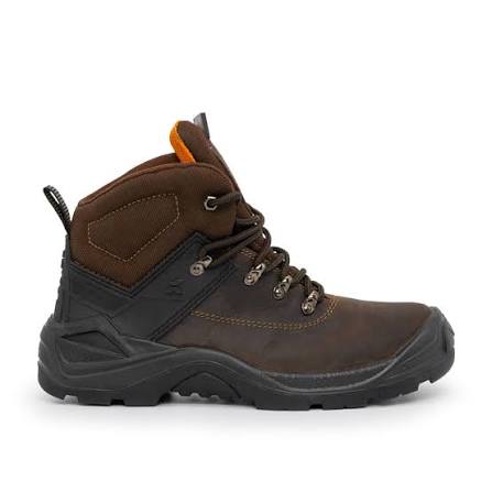 Xpert Warrior Steel Toe Safety Boots Brown