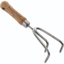 Kent & Stowe Stainless Steel 3-Prong Hand Cultivator