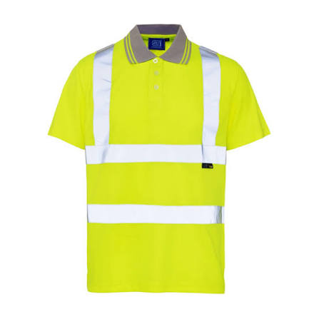 Hi Viz Yellow Polo T-Shirt