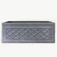 Lemonfield Lattice Trough Planter - Silver