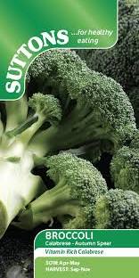 Broccoli Calabrese Autumn Spear (Suttons)