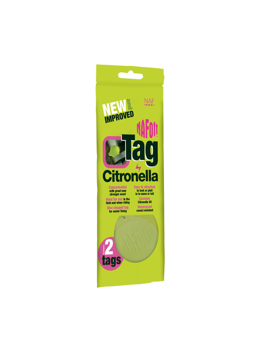 NAFF OFF CITRONELLA TAG (2 TAGS)