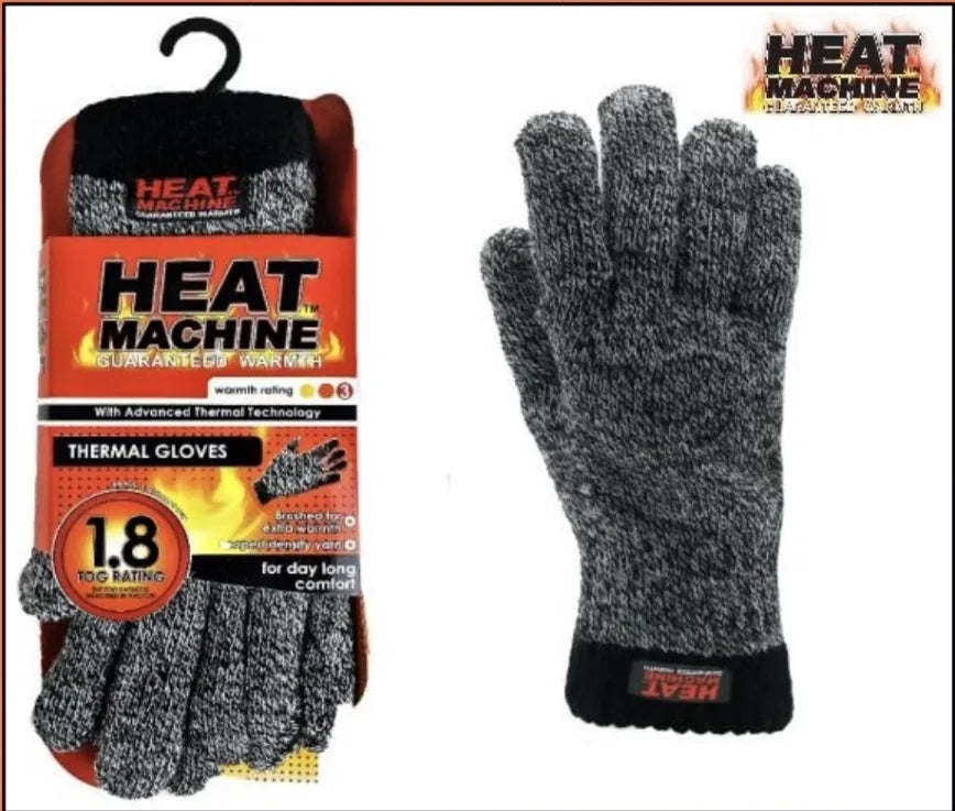 Heat Machine Grey Thermal Glove 1.8 Tog Insulated