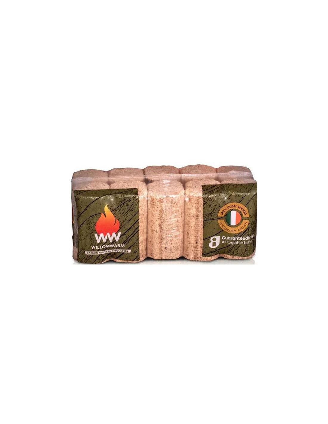 WILLOWWARM BRIQUETTES 10KG 10 LOGS PER PACK