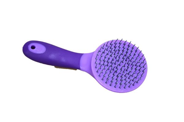 Two Tone Round Mane & Tail Brush - Purple/Lilac