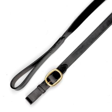 Mackey Classic Leather Lead Buckle End - 6" - Black