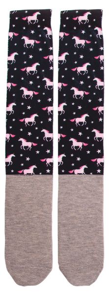 Rainbow Unicorn Riding Socks