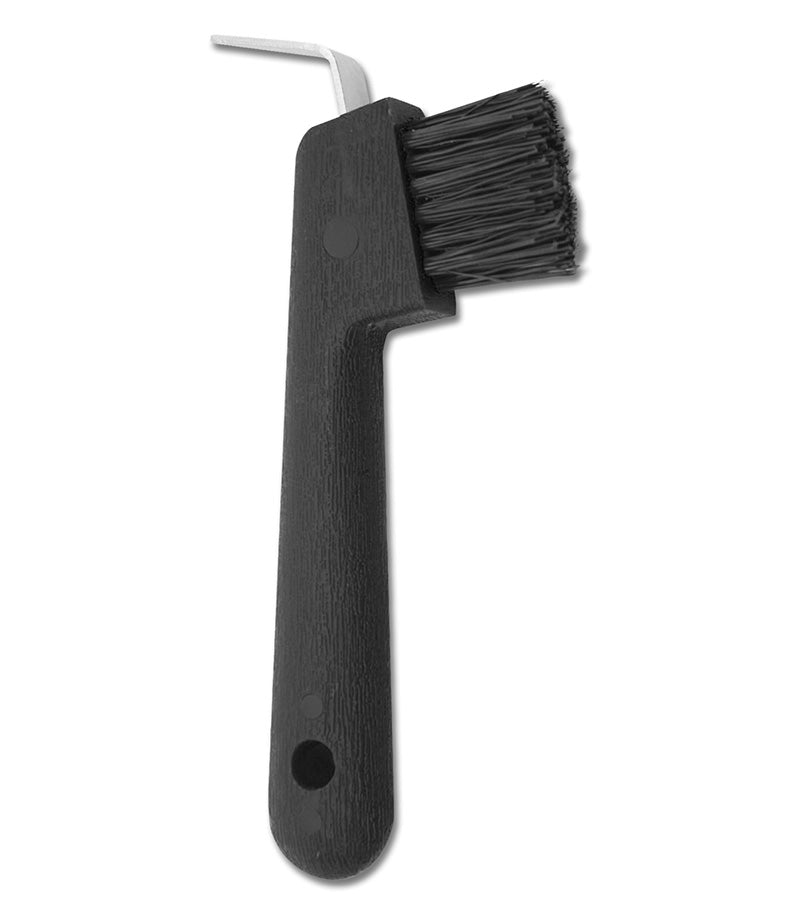 Horse Hoofpick with Brush - Black