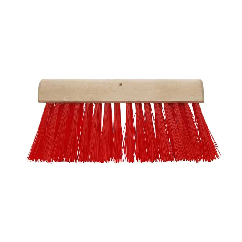 Black / Red Heavy Duty Synthetic Yard Broom