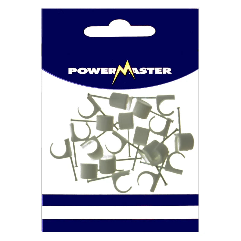 Powermaster 10-14mm Cable Clips - 100 Pack