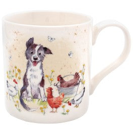 Collie & Hen Mug