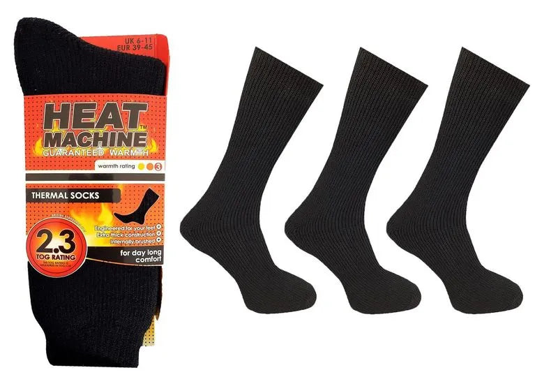 Heat Machine Thermal Socks Black
