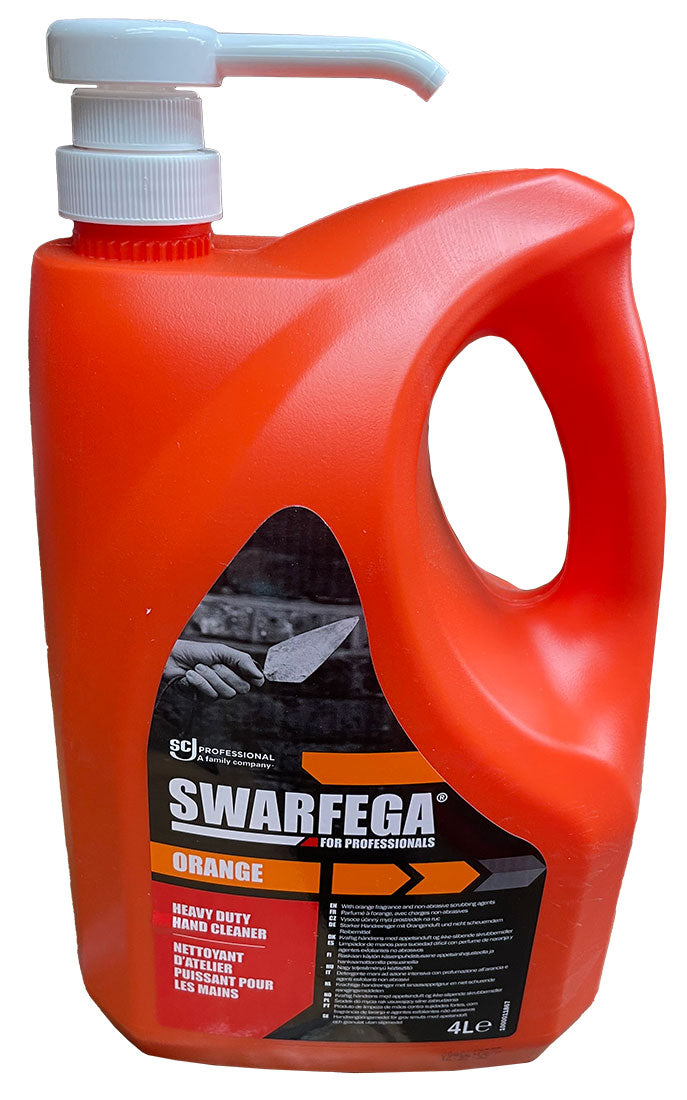 Swarfega Orange Hand Scrub Pump Top 4L
