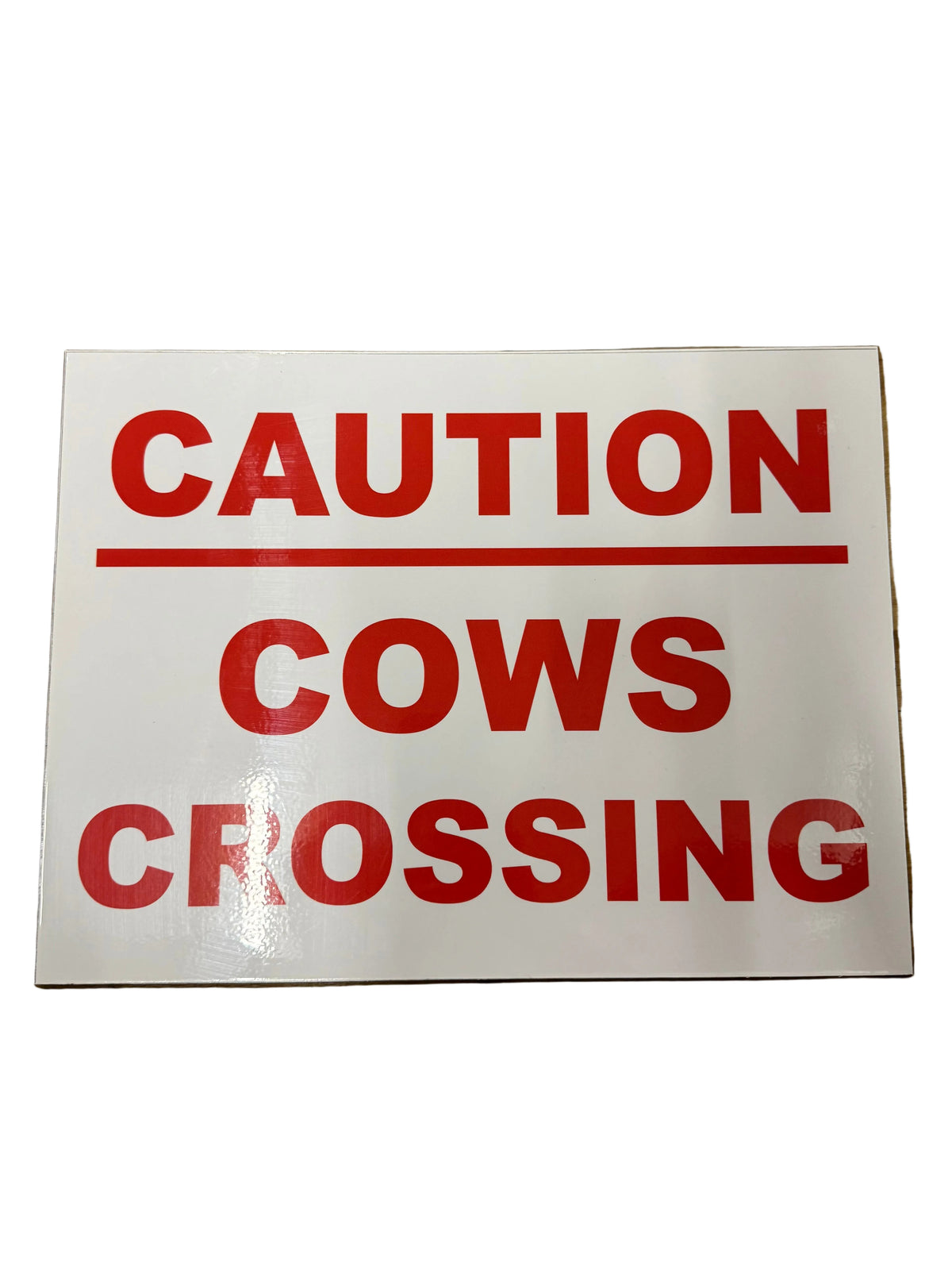 Caution Cows Crossing Farm Sign 300 x 400mm